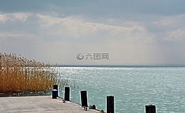 巴拉頓湖,水,云