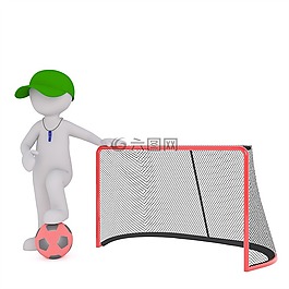 白人男性,3d模型,孤立