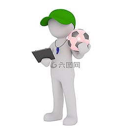 白人男性,3d模型,孤立