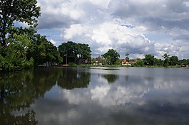 湖,池塘,水