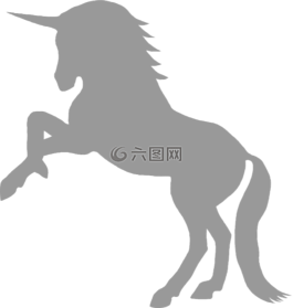 獨(dú)角獸,灰色,神話