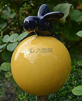 花園的全球,固體球的粘土,花園