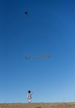 风筝,天空,蓝色