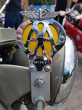 aa,徽章,摩托車