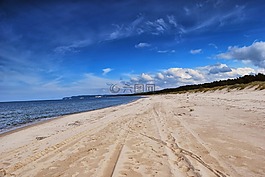 海灘,砂,海