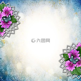 剪貼簿,鮮花,夏天