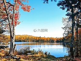秋,水,湖