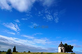小教堂,波廷根,夏季