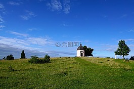 小教堂,波廷根,夏季