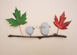 秋天,葉子,巖石藝術(shù)