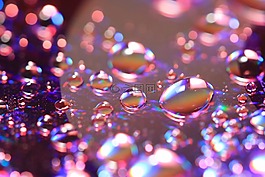 水滴,泡沫,水