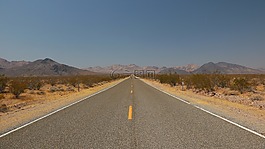 沙漠,路,直