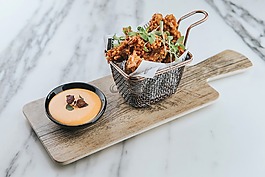 小吃,油煎,雞