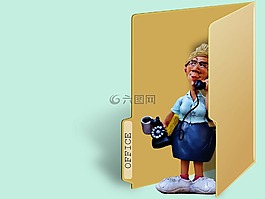 辦公室,司,工作