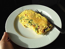 煎蛋卷,雞蛋,午餐