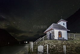 小教堂,教會,夜