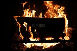 火,柴,煙囪