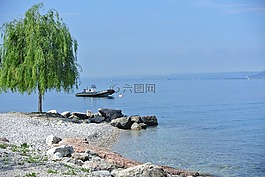 加爾達,海灘,湖