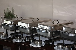 加熱盤,銀,美食