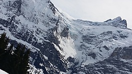 山,雪,公路