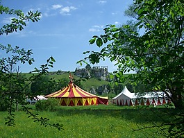 馬戲團帳篷,在綠色的馬戲團,eselsburg 谷