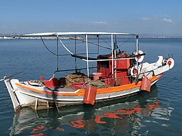 漁船,希臘,地中海