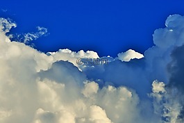 白積云,天空,藍(lán)色