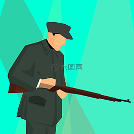 亨特,孤立,士兵