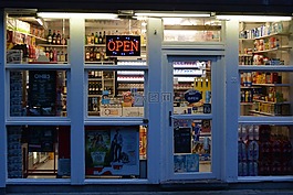 夜店,店,窗
