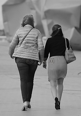 婦女,人,徒步旅行
