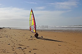 游艇,海滩,奥列龙岛