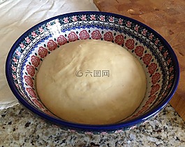 面團,烘烤,碗