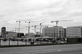 柏林,oberbaumbrücke,起重机
