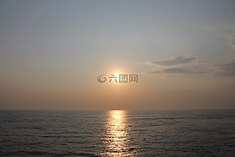 海,日落