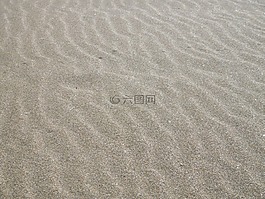 沙,海灘,沙海灘