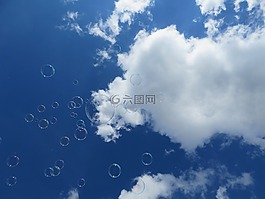 云,天空,藍色