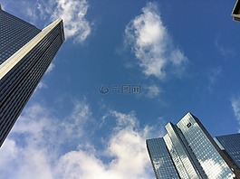 法蘭克福,摩天樓,天際線
