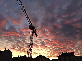 天空,云起重机市,架构