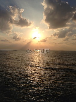海,云,天空