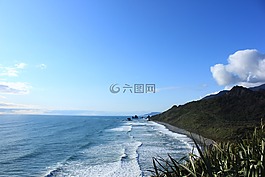 波,新西兰,海