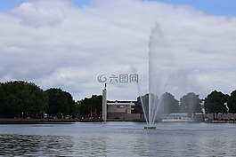 湖,源,池塘