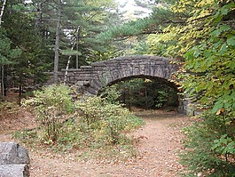 阿卡迪亞國(guó)家公園,緬因州,石橋