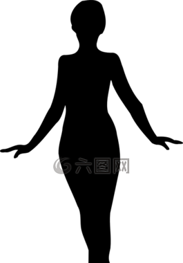 黑,女性,側(cè)影
