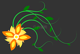 花,綠色,葉子