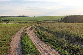 鄉(xiāng)村公路,夏季,天空