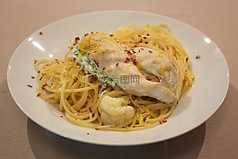 面食,雞,食品