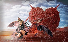 龍,幻想,爬行動物