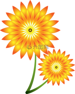 向日葵,矢量,花