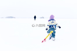 嬰兒,冬季,弗羅斯特
