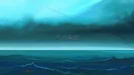 海,天空,云